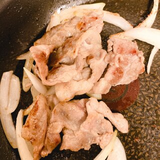 玉ねぎと豚肉